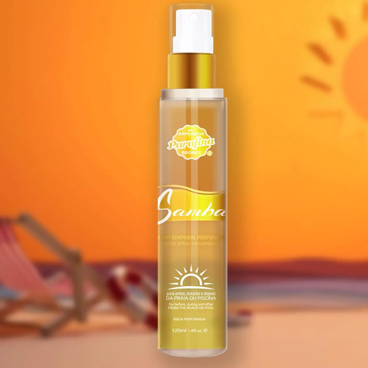 Água Perfumada Samba (Pós Praia/Piscina) Parafina Bronze Arpoador