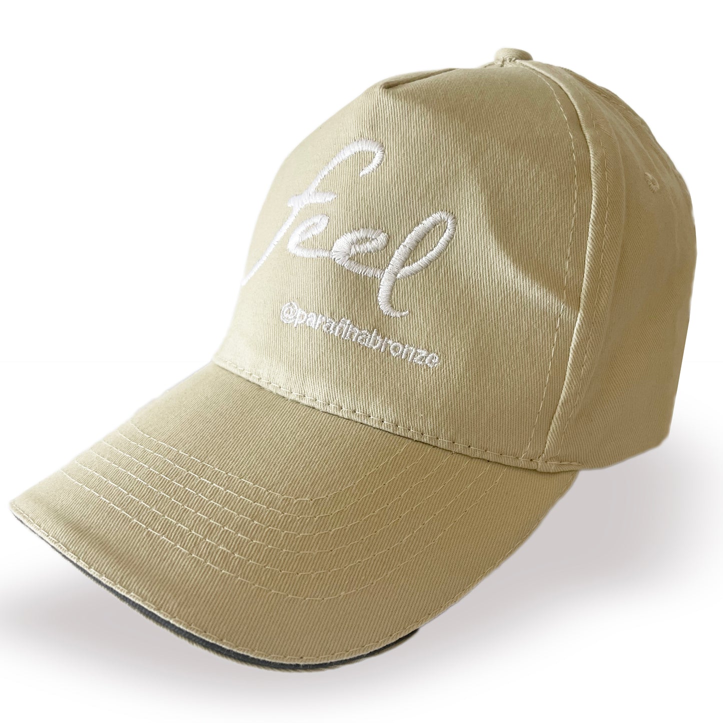 Adjustable FEEL twill cap with metal buckle